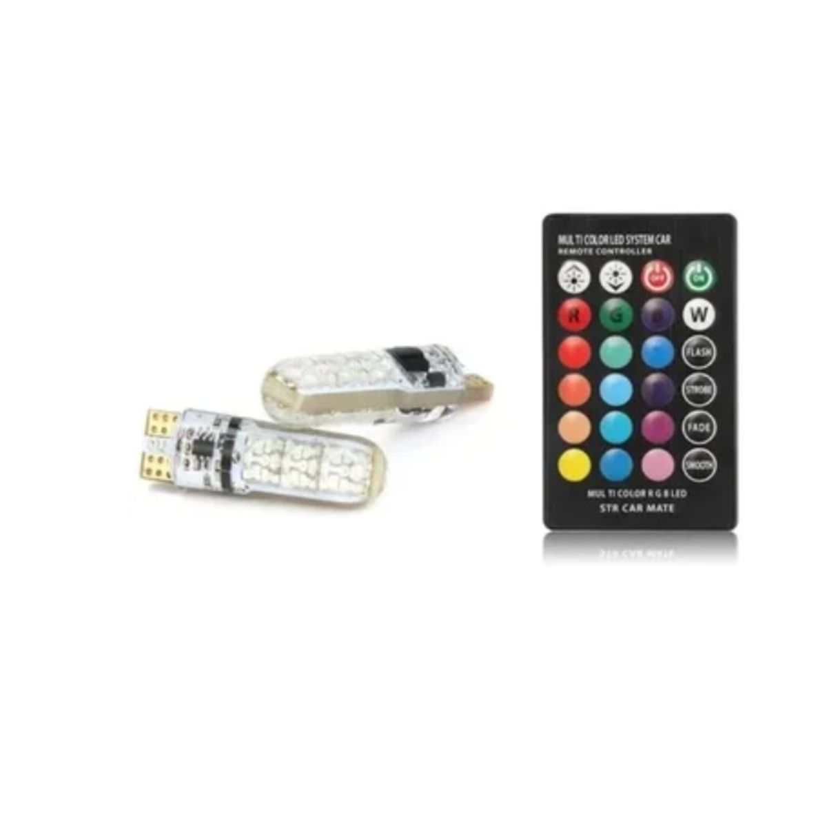 OFERTABKN - Ampolleta Led Cola De Pez T10 Multicolor Rgb Control