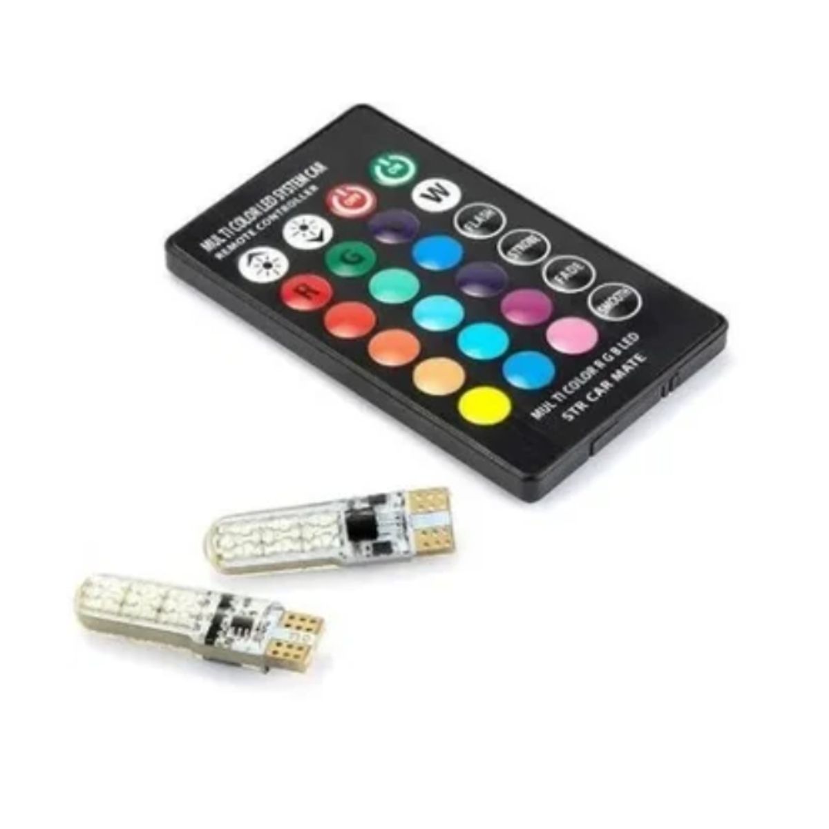 OFERTABKN - Ampolleta Led Cola De Pez T10 Multicolor Rgb Control