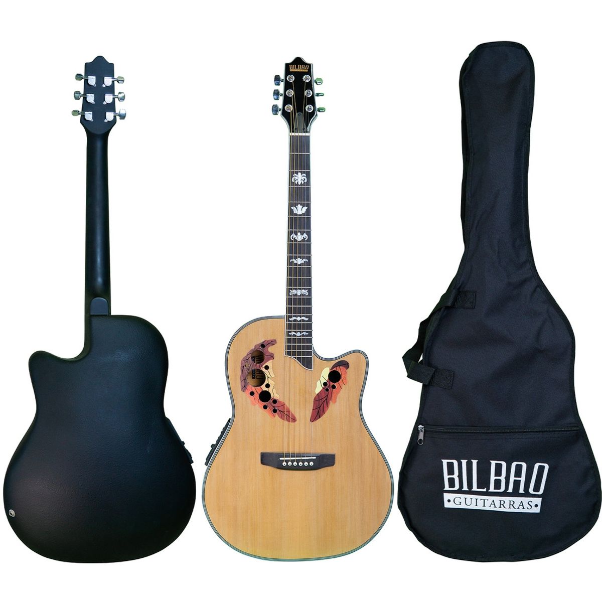 BILBAO - Guitarra Electroacústica Bilbao BIL-800CE-NT + Funda