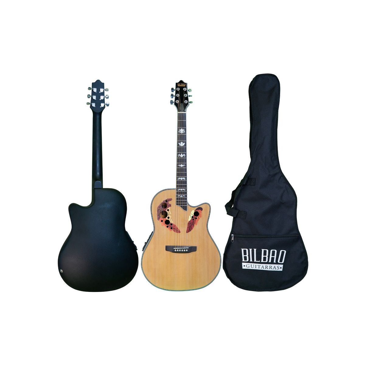 BILBAO - Guitarra Electroacústica Bilbao BIL-800CE-NT + Funda