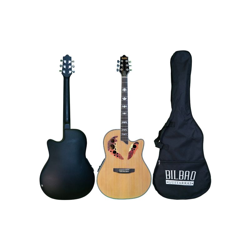 BILBAO - Guitarra Electroacústica Bilbao BIL-800CE-NT + Funda