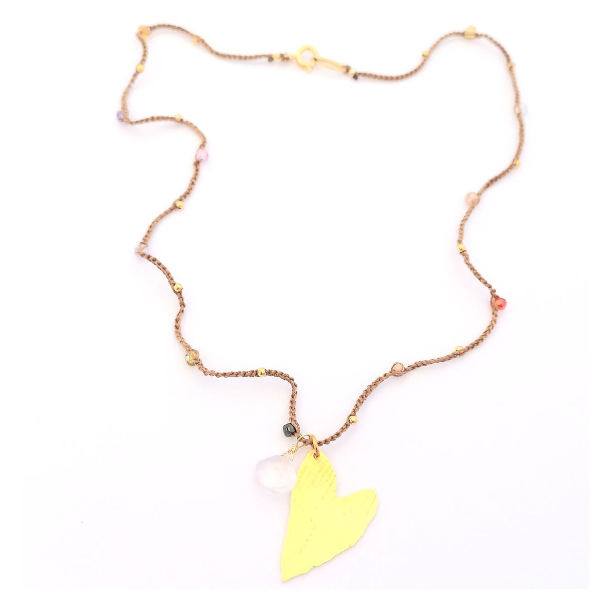 LILY JOYAS - Collar Tejido Corazon