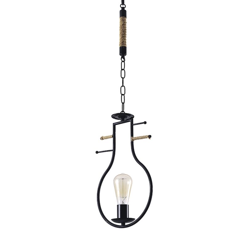 HB LEDS - Lámpara Colgante Decorativa Rústica Diseño Violín E-27