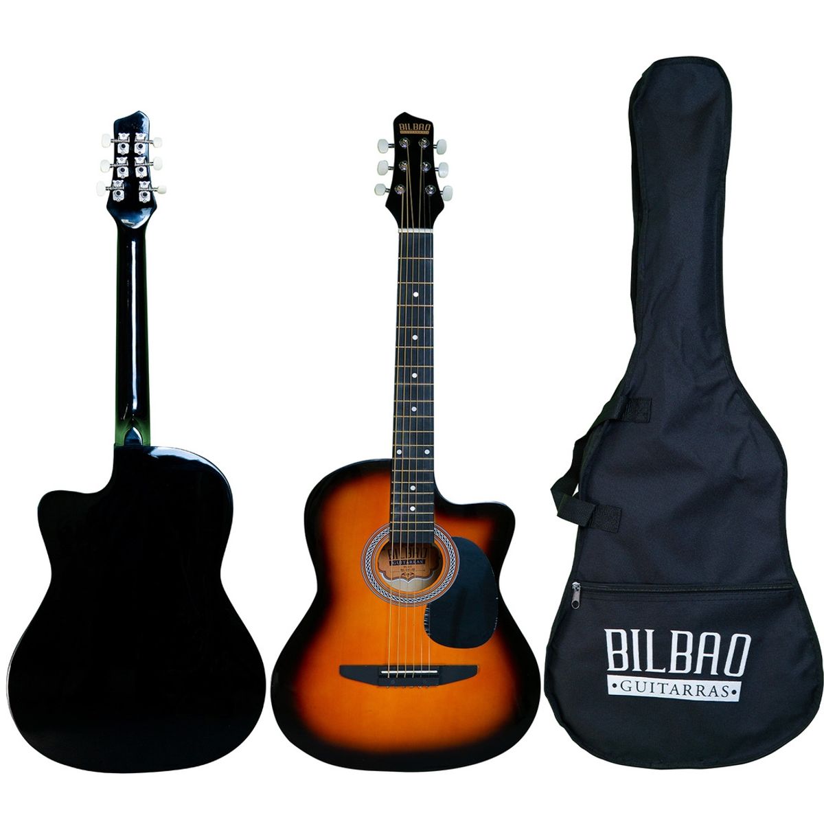 BILBAO - Guitarra Acústica Bilbao BIL-38C-SB  + Funda