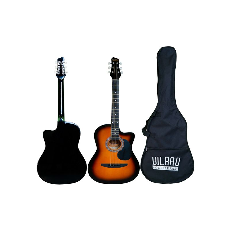 BILBAO - Guitarra Acústica Bilbao BIL-38C-SB  + Funda
