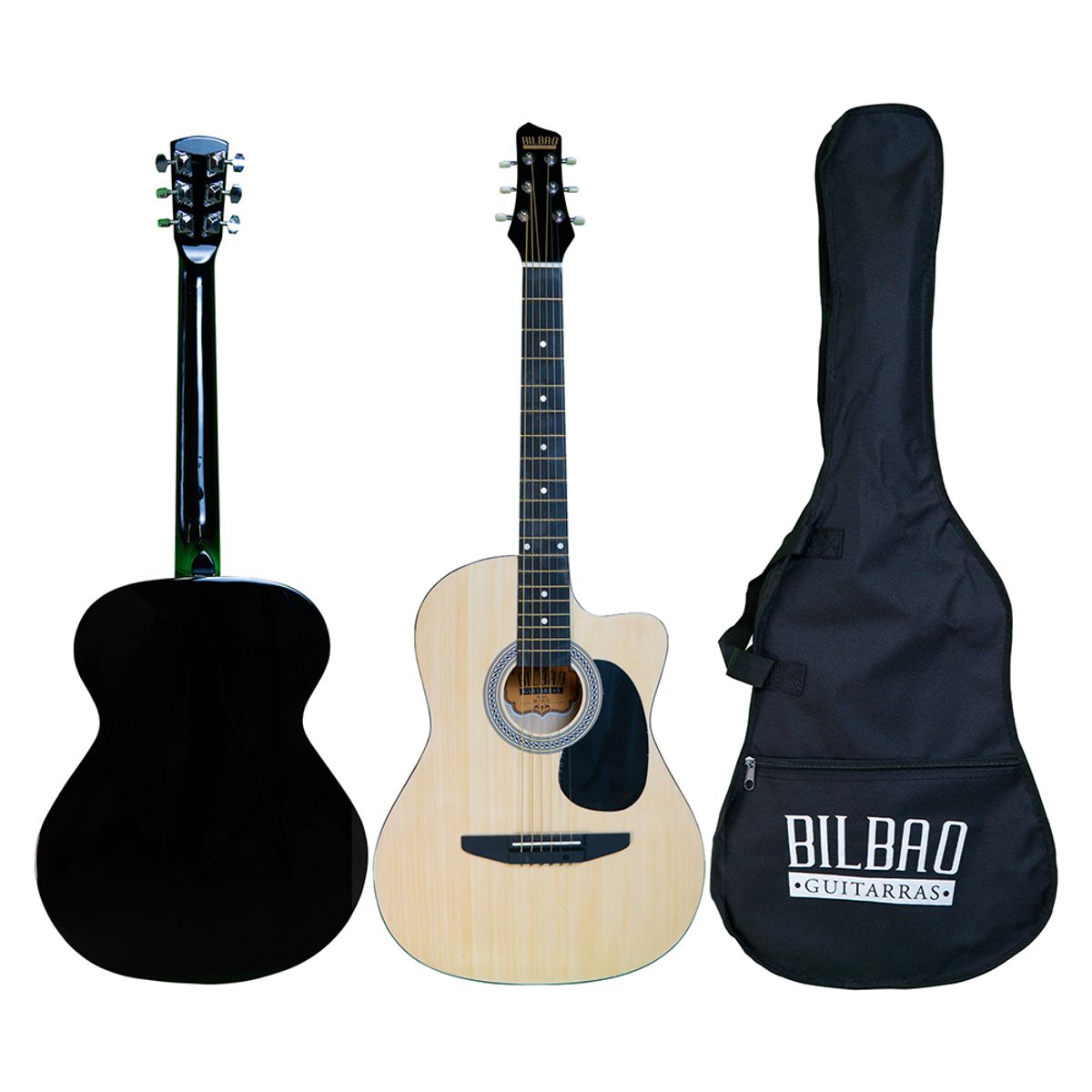 BILBAO - Guitarra Acústica Bilbao BIL-38C-NT + Funda