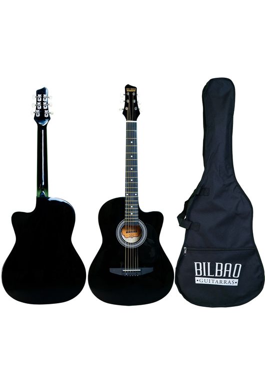 Guitarra Acustica BIL-38C-BK + Funda