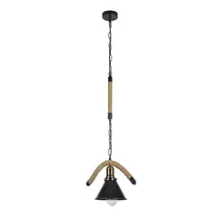HB LEDS - Lámpara Colgante Vintage Cáñamo E-27