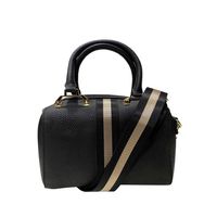 Cartera Cuero Mujer Negro