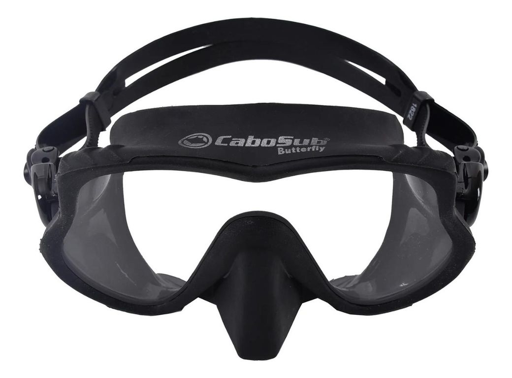 Mascara Buceo Butterfly Confort y Vision Amplia Bajo el Agua - Negro - Unica
