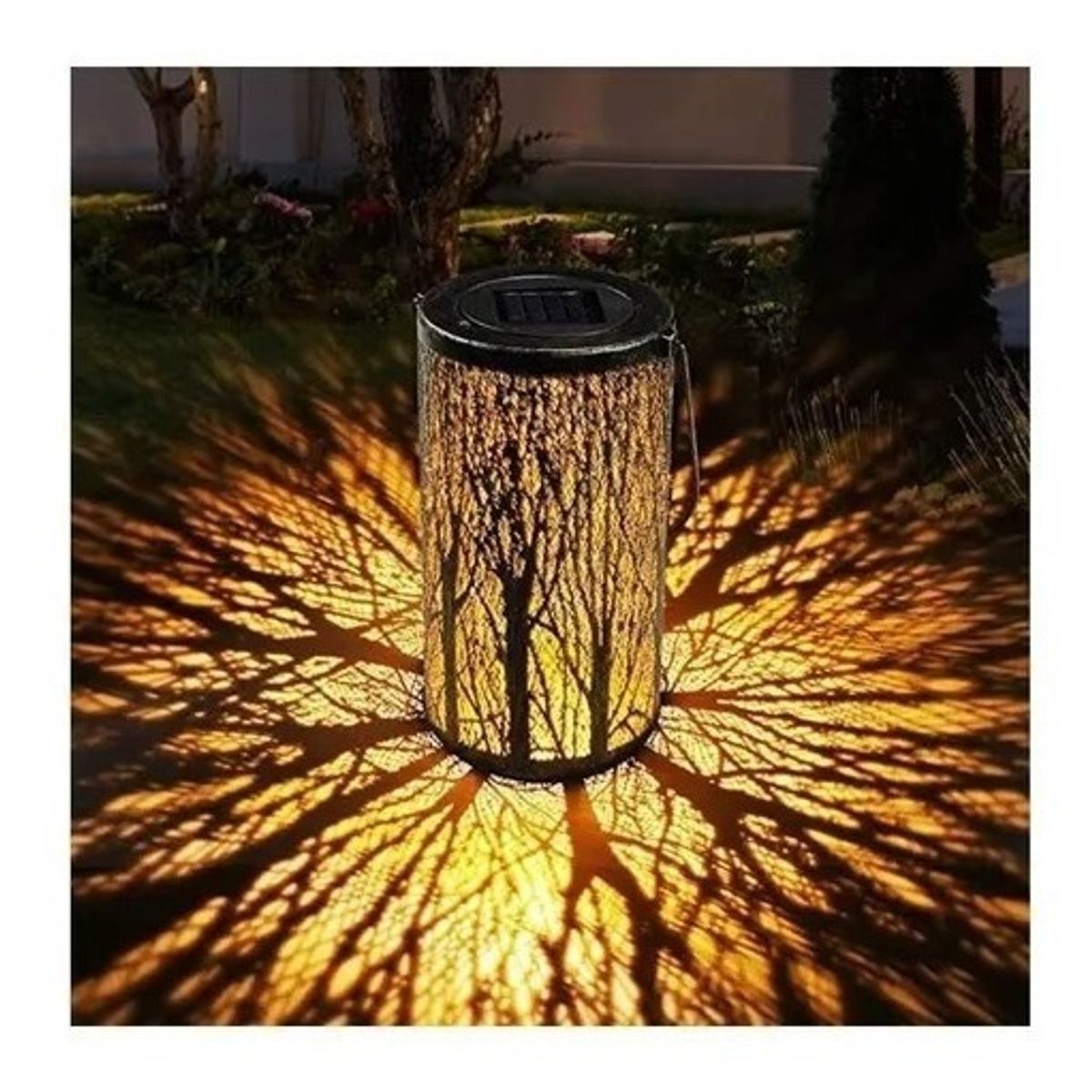 GENERICO - Lampara Solar Diseño Bosque Solar Led Luz Cálida Impermeable