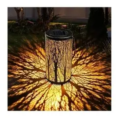 GENERICO - Lampara Solar Diseño Bosque Solar Led Luz Cálida Impermeable