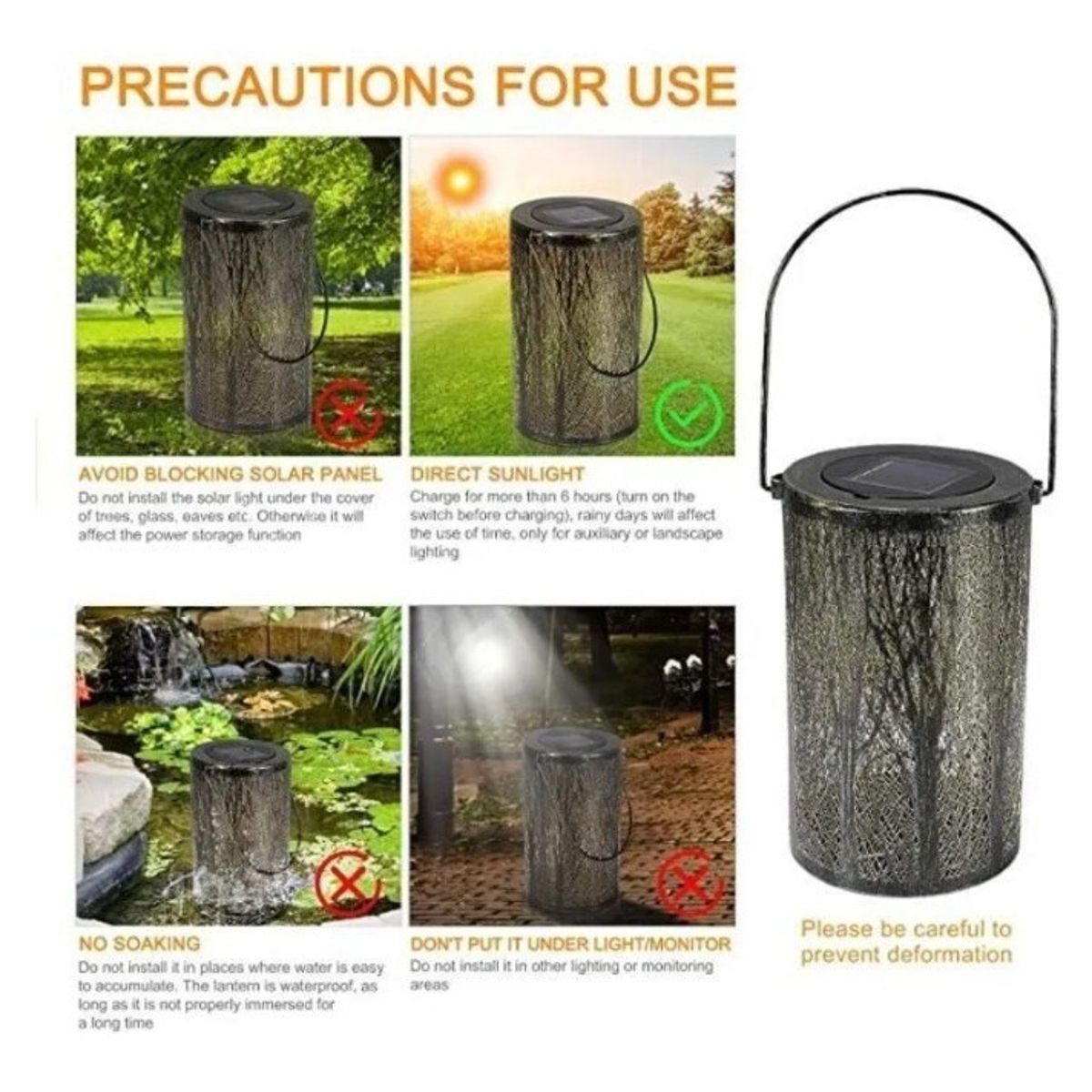 GENERICO - Lampara Solar Diseño Bosque Solar Led Luz Cálida Impermeable