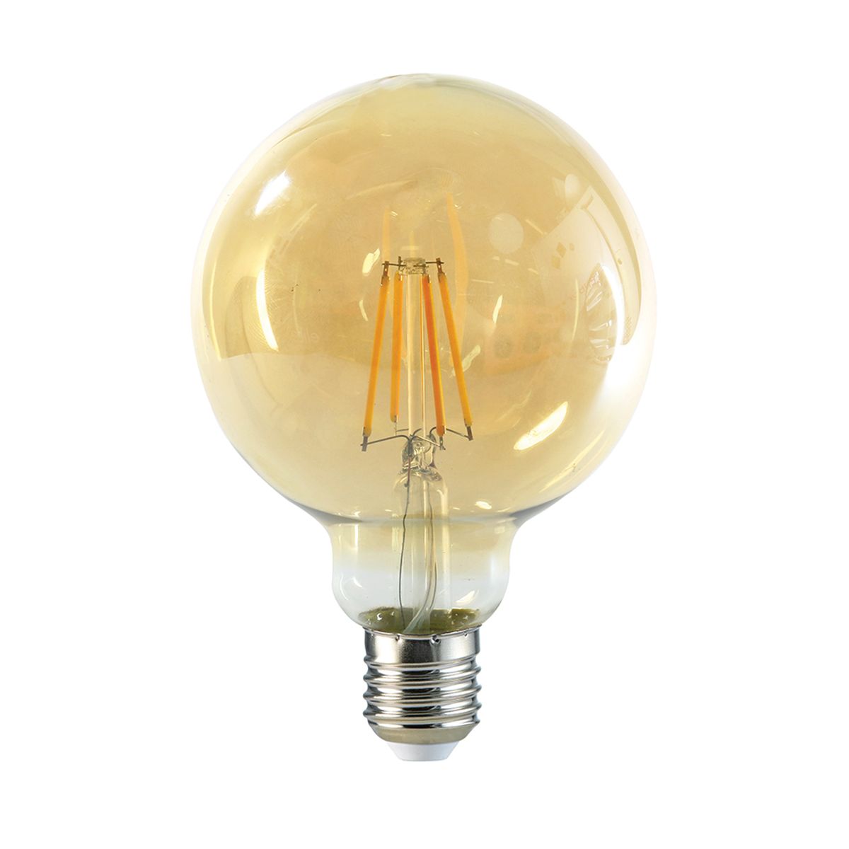 MEGABRIGHT - Pack 10 Ampolleta Globo LED E-27 Filamento 6W G95 SEC