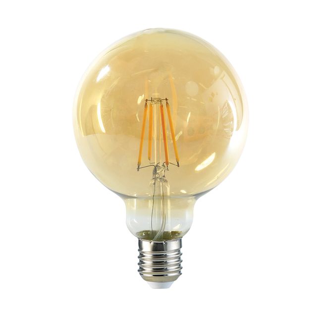 MEGABRIGHT - Pack 10 Ampolleta Globo LED E-27 Filamento 6W G95 SEC
