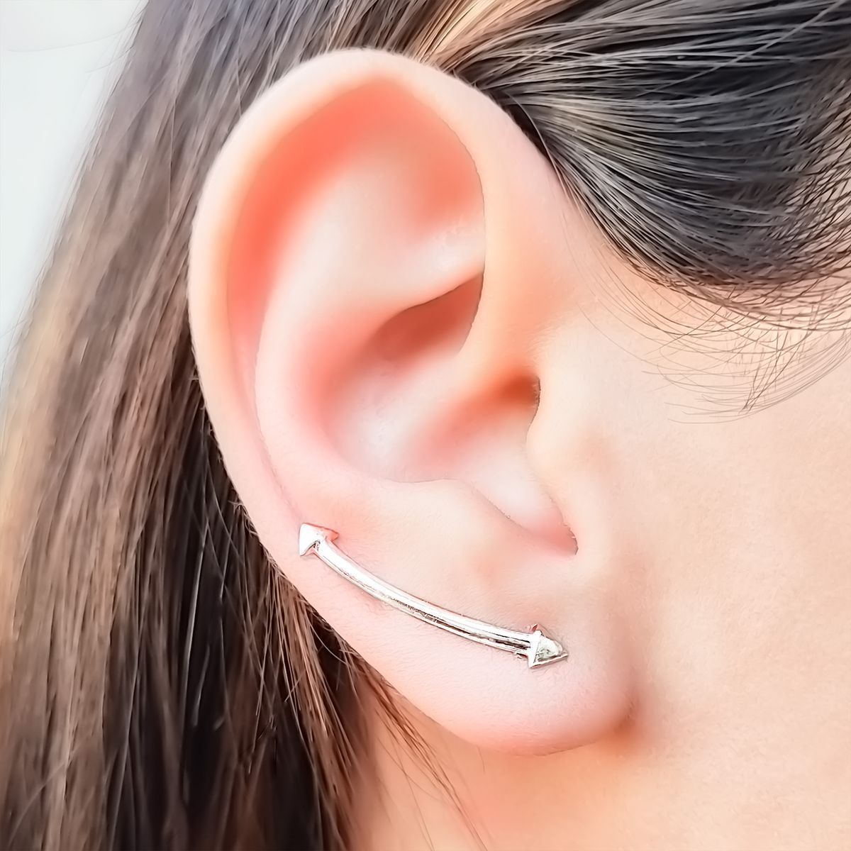 COGGIOLA - Aros Trepadores 2 Puntas Flecha Plata Fina 925