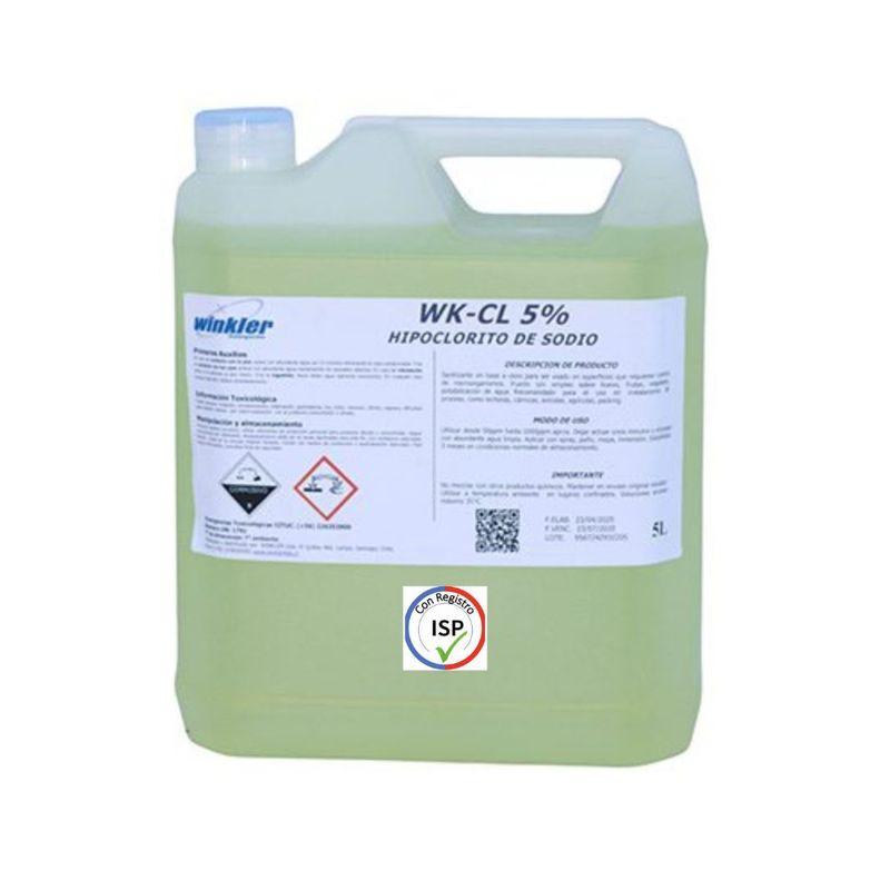 WINKLER - Cloro concentrado con registro ISP
