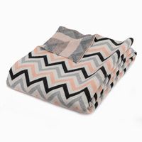 Manta Tejida ZZ Peach 130x170cm