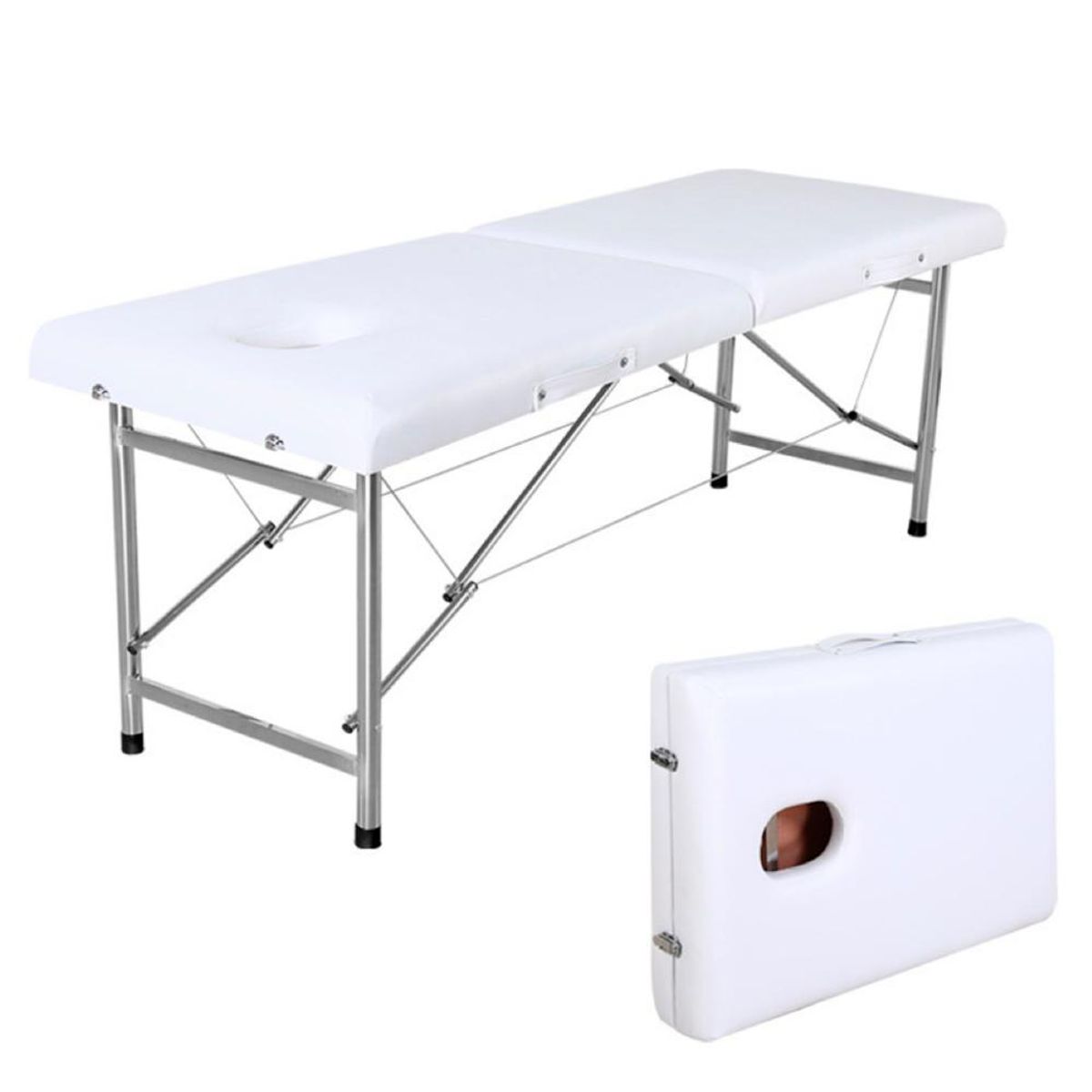 DETODOYMAS - Camilla Para Masajes De 2 Cuerpos Portátil DETODOYMAS