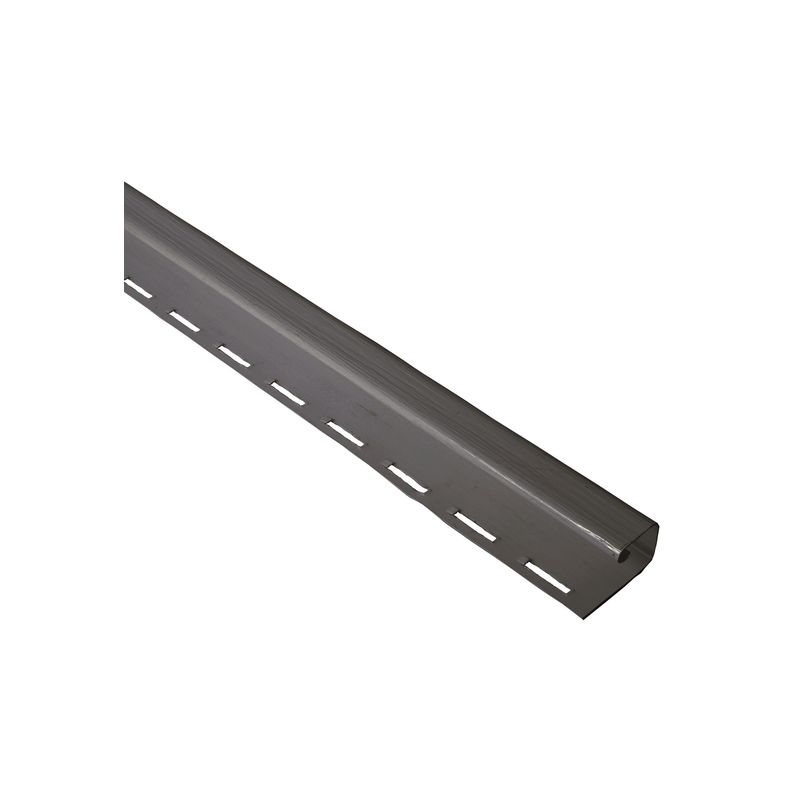 DVP - Perfil J Siding Pvc 1/2'' Rigido Antracita 3,8mts Dvp DVP