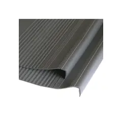DVP - Grada Estriada Escalera Pvc 0,5x3,0 Mts Gris Oscuro