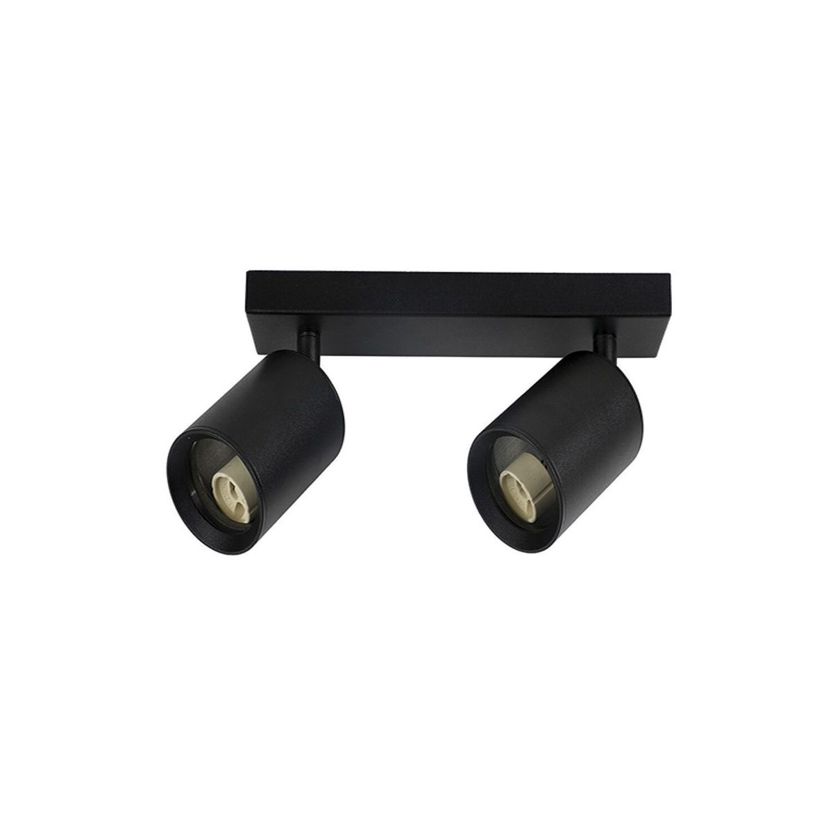 WANT - Foco Spotlight Sobrepuesto Cielo O Muro 2xGU-10 Negro W