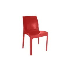 DVP - Silla Plástica Roja Resistente con Filtro UV