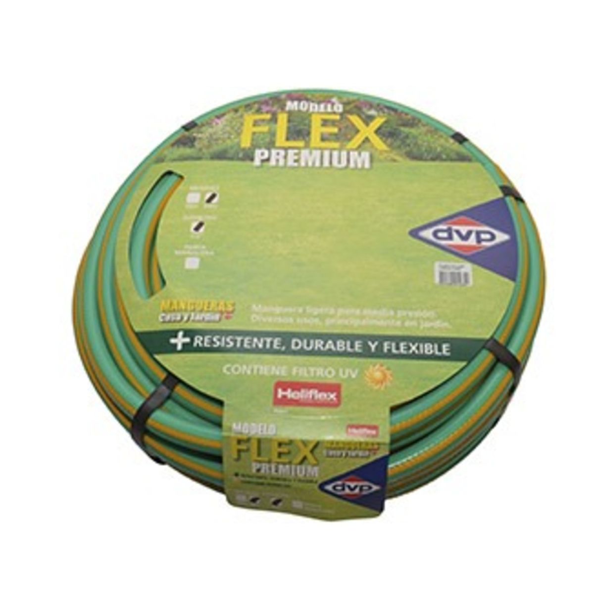 DVP - Manguera Pvc Malla 1'' 50 Metros Verde Claro Dvp