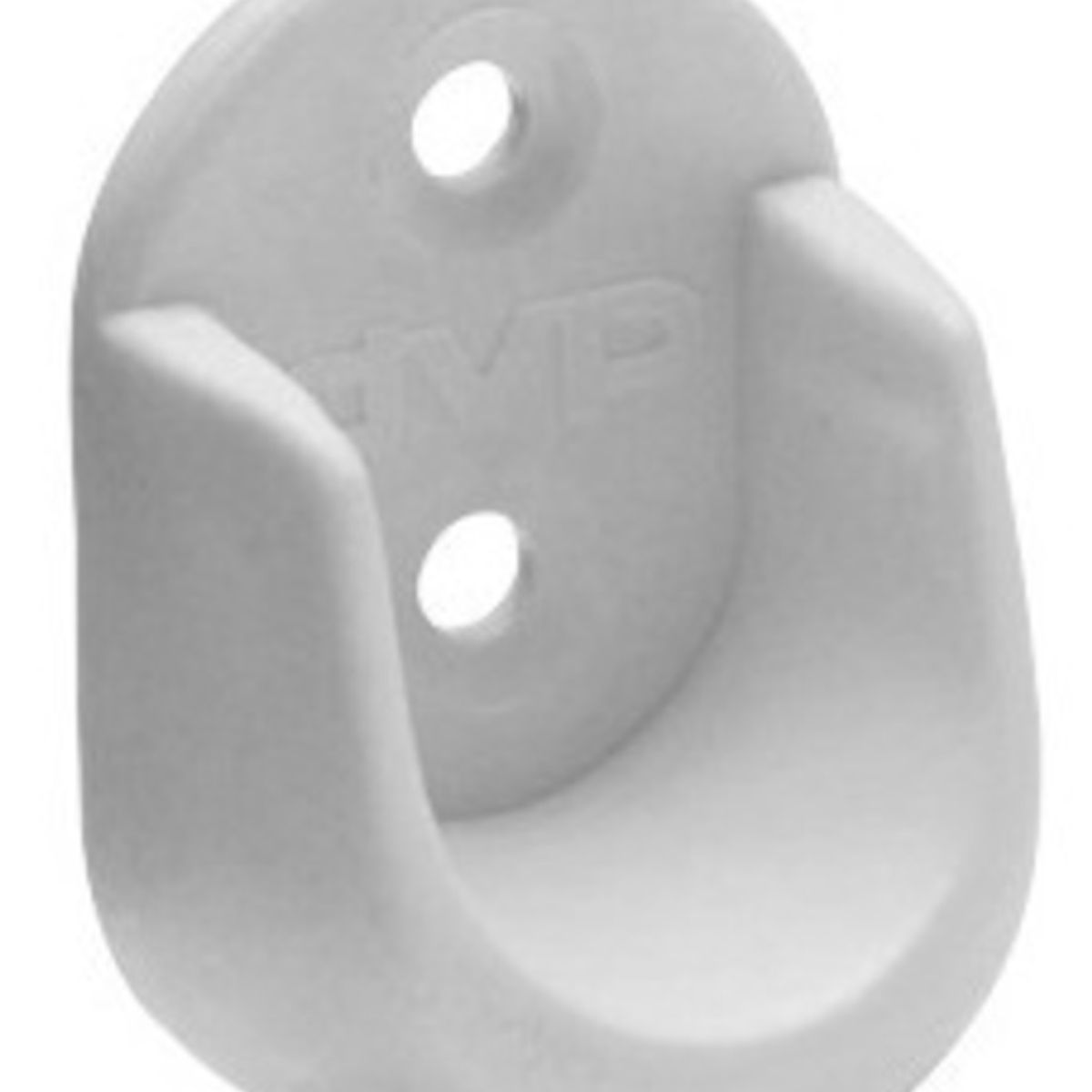 DVP - Soporte Barra Oval Plástico Blanco Bolsa 50 Un Dvp