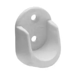 DVP - Soporte Barra Oval Plástico Blanco Bolsa 50 Un