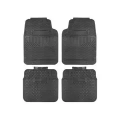 DVP - Pisos de Goma para Auto 4 piezas Multiforma Antideslizantes