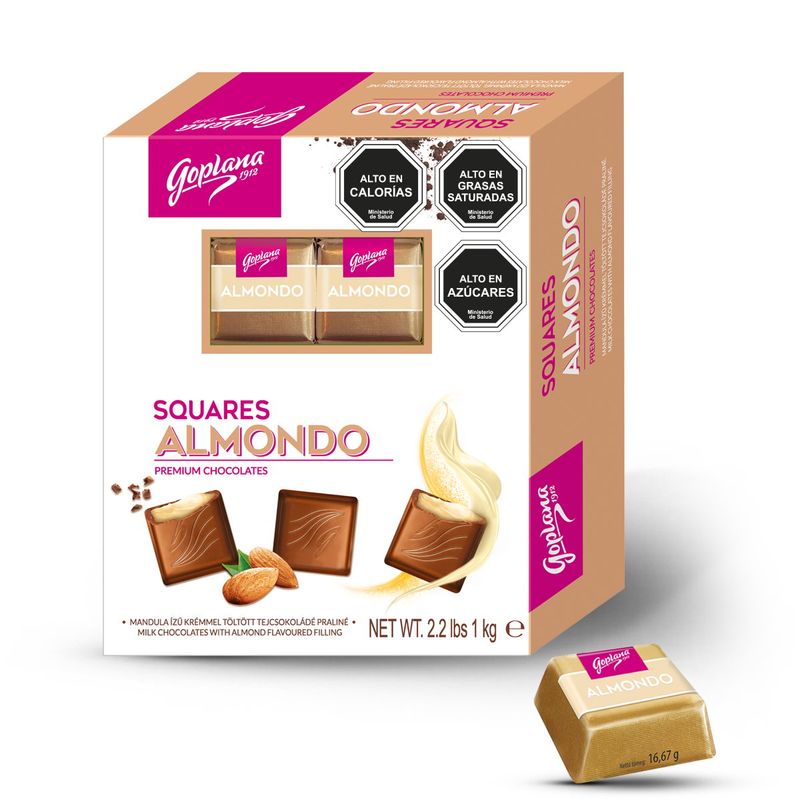 GOPLANA - Bombon Chocolate Goplana 1 Kg Sabor Almendra