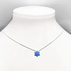 COGGIOLA - Collar Estrella Ópalo Reconstituido Plata Fina 925