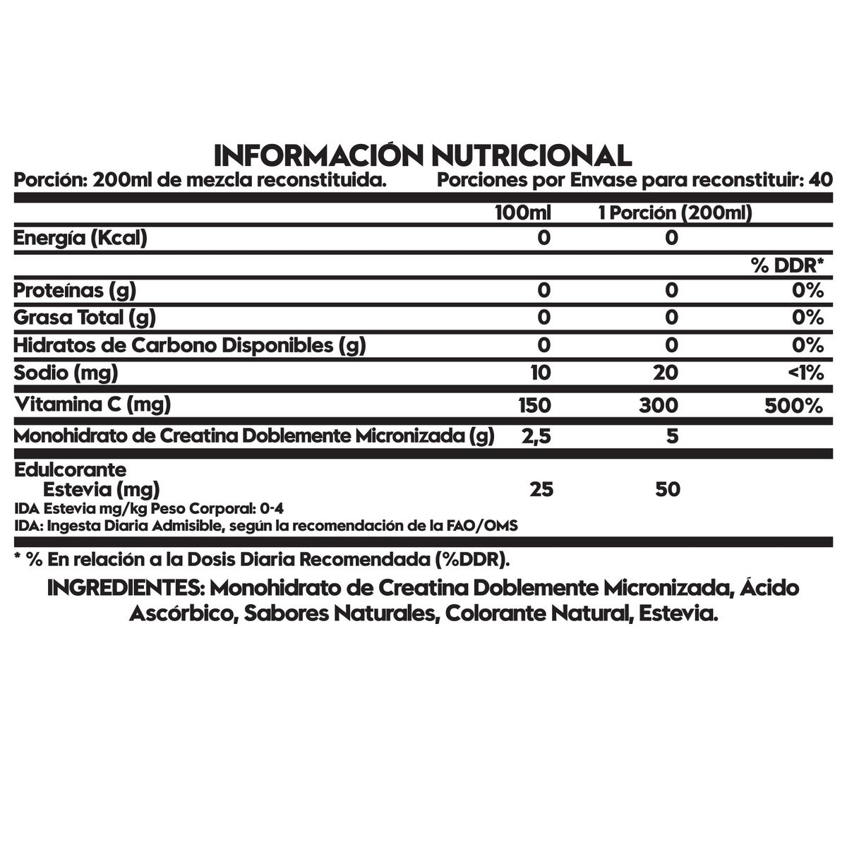 ITALO GROTTINI - PROTEINA DELICIOSA  5 LB TORTA TRES LECHES Y CREATINA 216 GR MANGO
