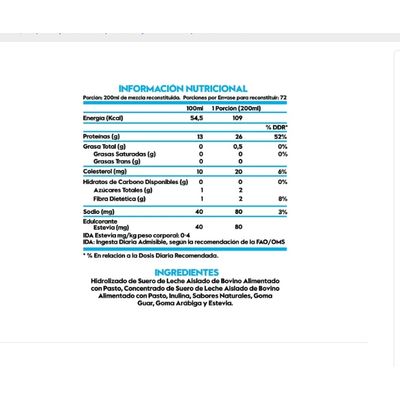 Imagen 2 del producto PROTEINA DELICIOSA 5 LB TORTA TRES LECHES Y CREATINA 216 GR NARANJA