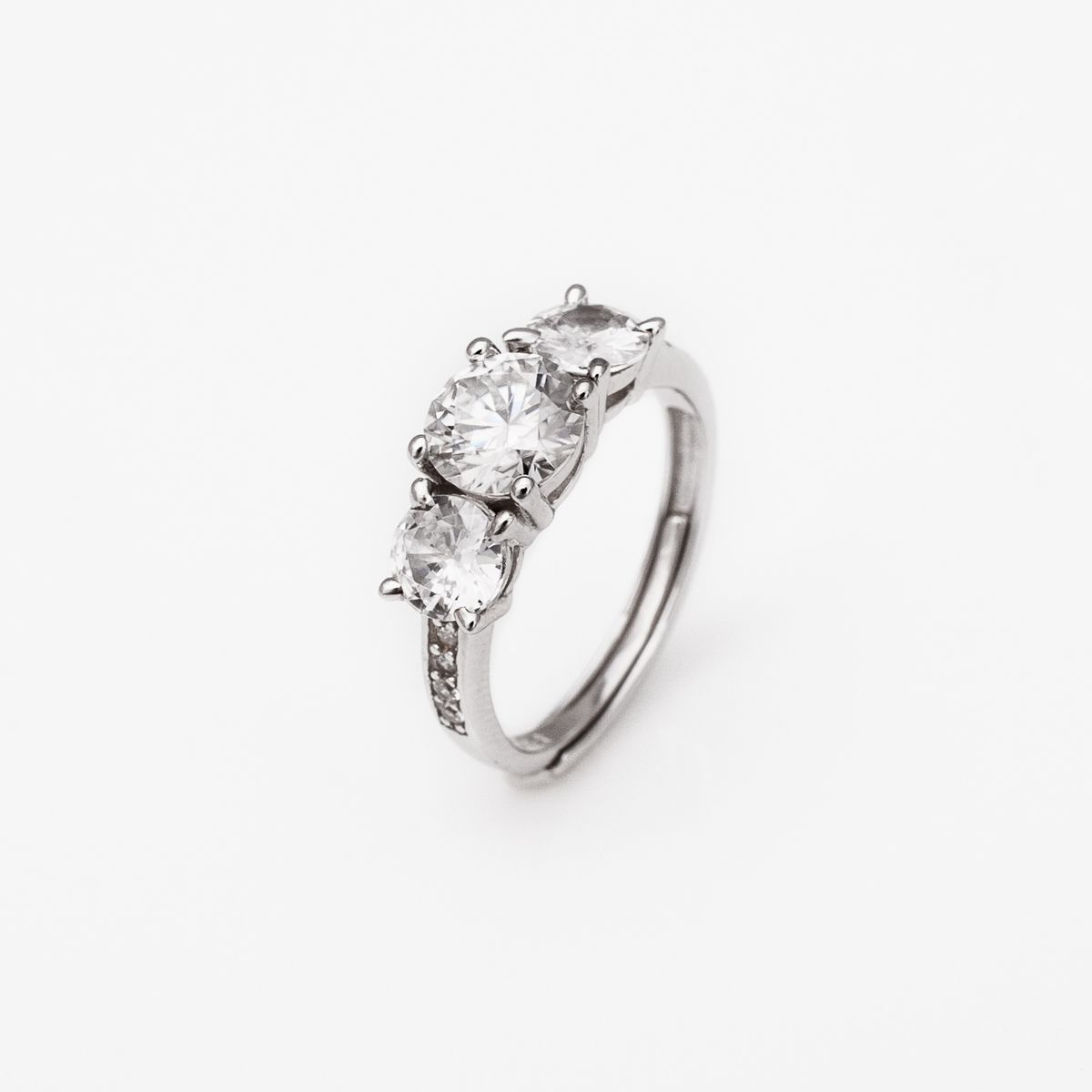 AMELIE FERRAND - Anillo LA CENTIURE D'ORION Plata 925 con Moissanita de 1 Quilate