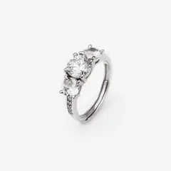 AMELIE FERRAND - Anillo LA CENTIURE D'ORION Plata 925 con Moissanita de 1 Quilate