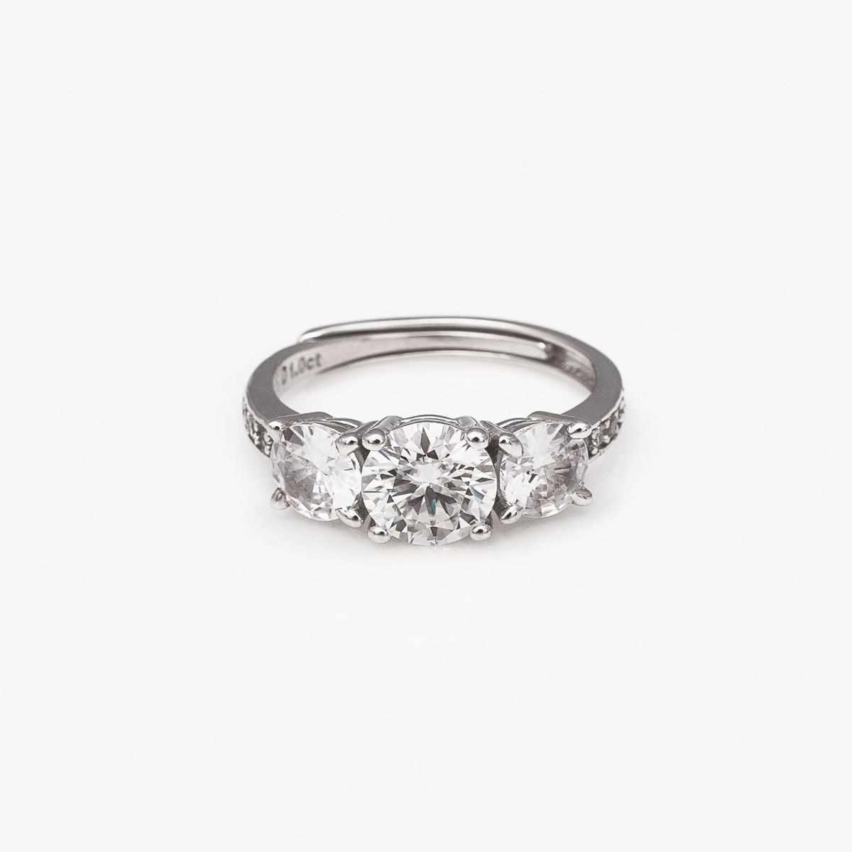 AMELIE FERRAND - Anillo LA CENTIURE D'ORION Plata 925 con Moissanita de 1 Quilate