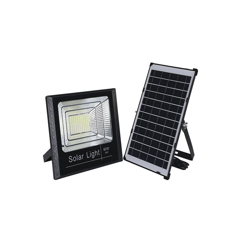 HB LEDS - Foco Proyector De Área LED 60W Con Panel Solar