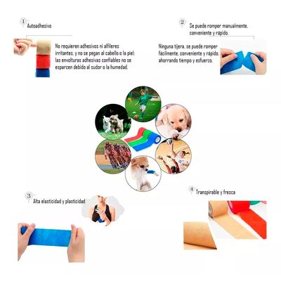 Imagen 2 del producto Venda Autoadherente Compatible Coban 10 cm x 4.5 mt Pack 12und