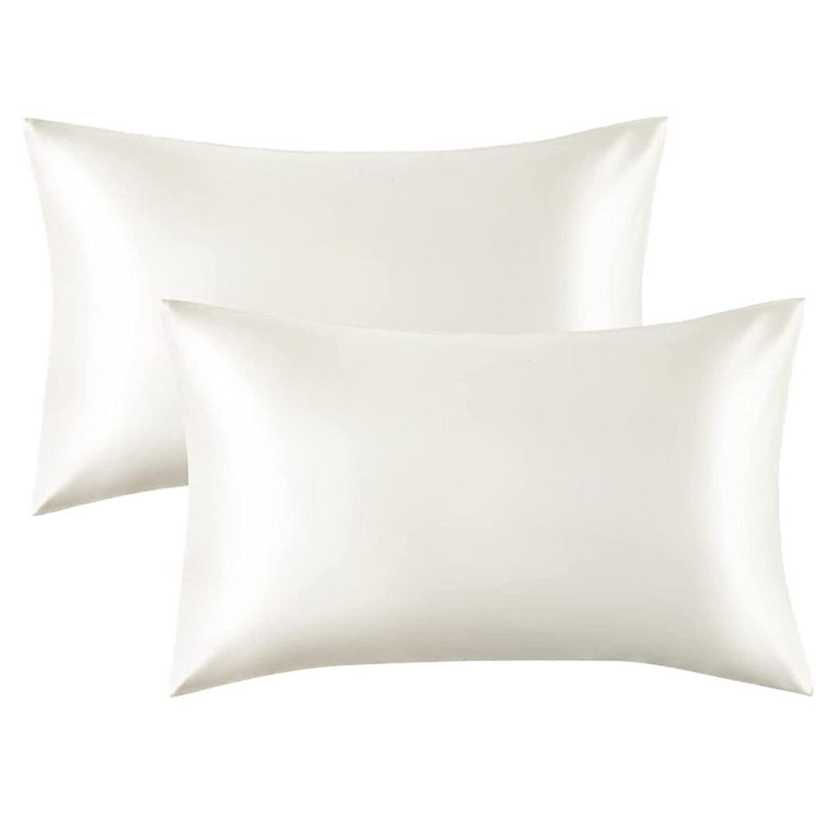 CASATUA - Funda Almohada Satin Seda Set X2 Unids - Blanco - 100x50