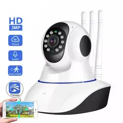 GENERICO - Cámara De Seguridad IP Wifi 3 Antenas