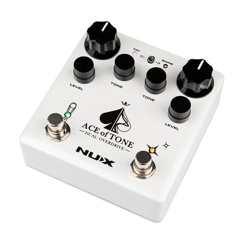 NUX - Pedal de Efecto Nux Overdrive Dual Ace of Tone NDO-5