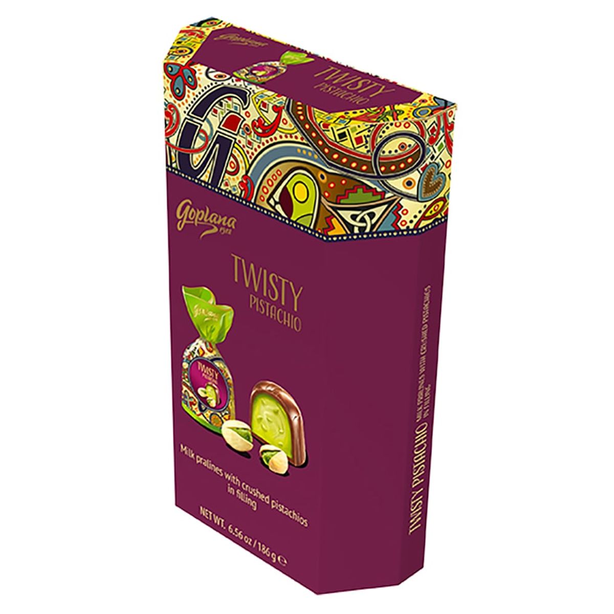 GOPLANA - Estuche de Bombones Twisty Pistacho 186gr