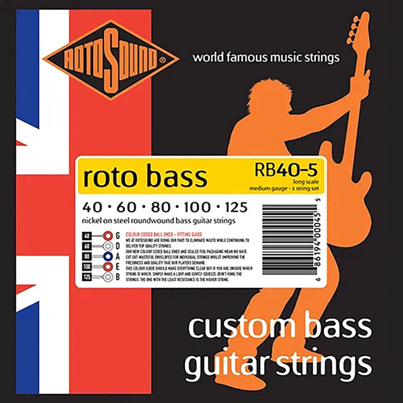 ROTOSOUND - Set Bajo Eléctrico Roto Bass Rb40-5