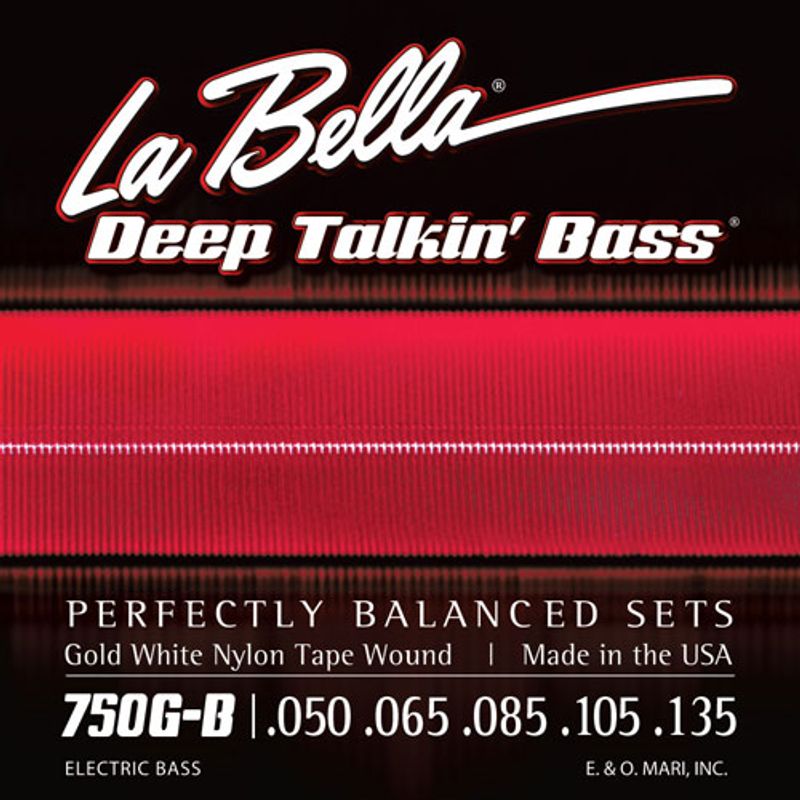 LA BELLA - Set 5 Cuerdas Bajo Eléctrico La Bella de Nylon 50-135 750G