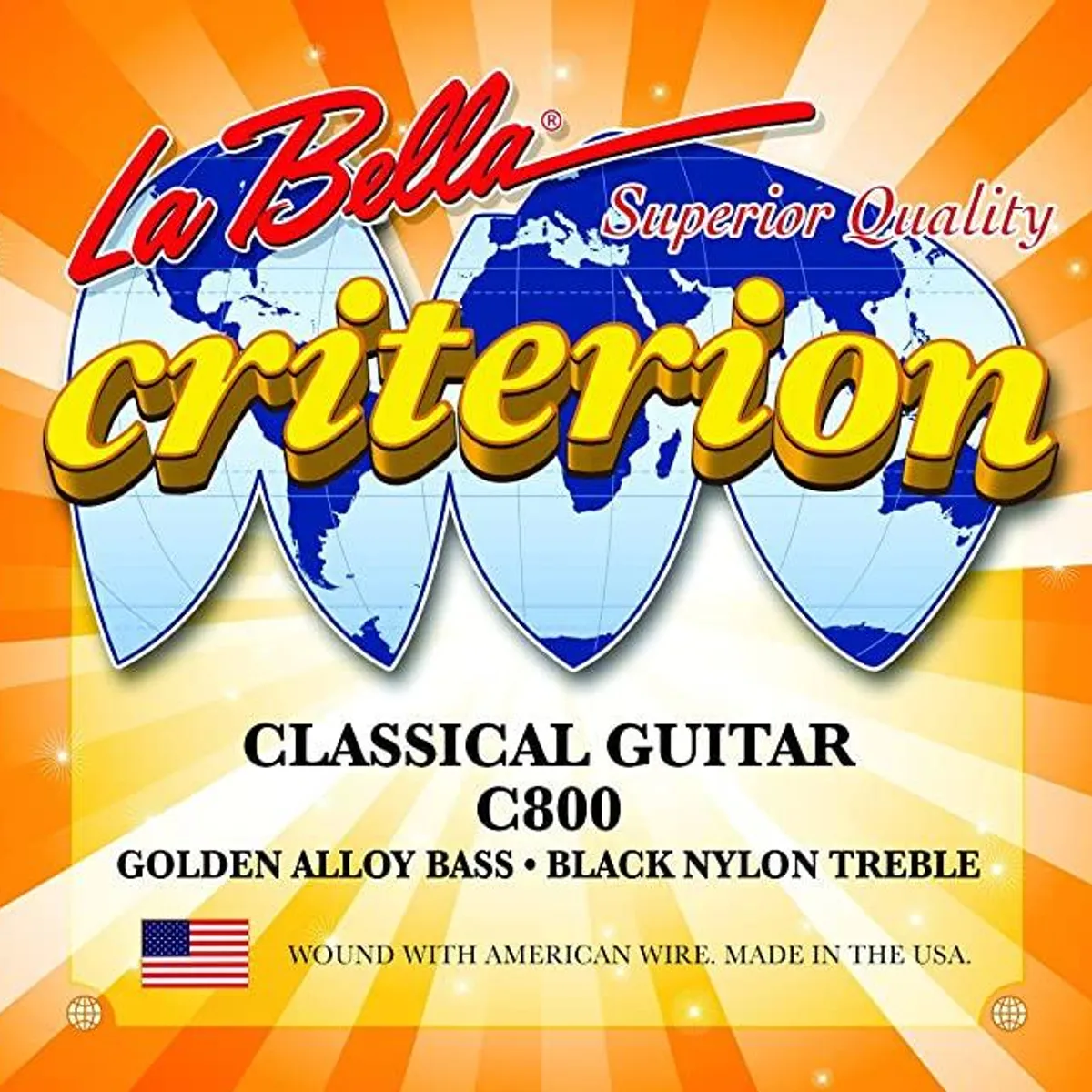 LA BELLA - Set de cuerdas guitarra clásica La Bella Criterion C800