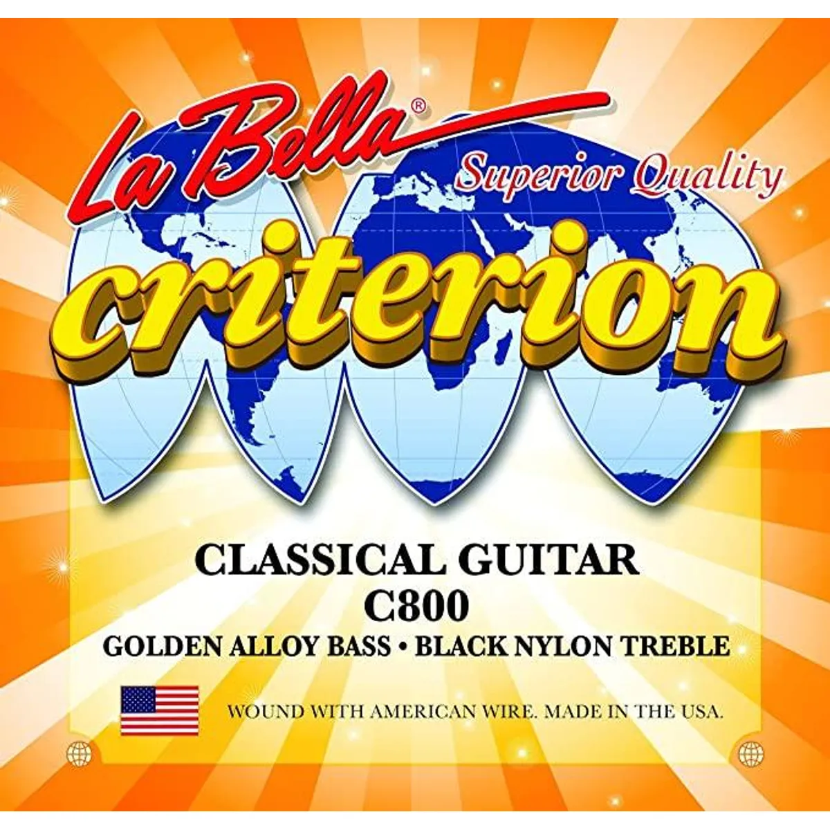 LA BELLA - Set de cuerdas guitarra clásica La Bella Criterion C800