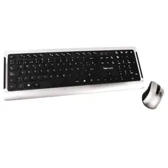 TECMASTER - Teclado y Mouse Inalambrico Teclas Planas LD100