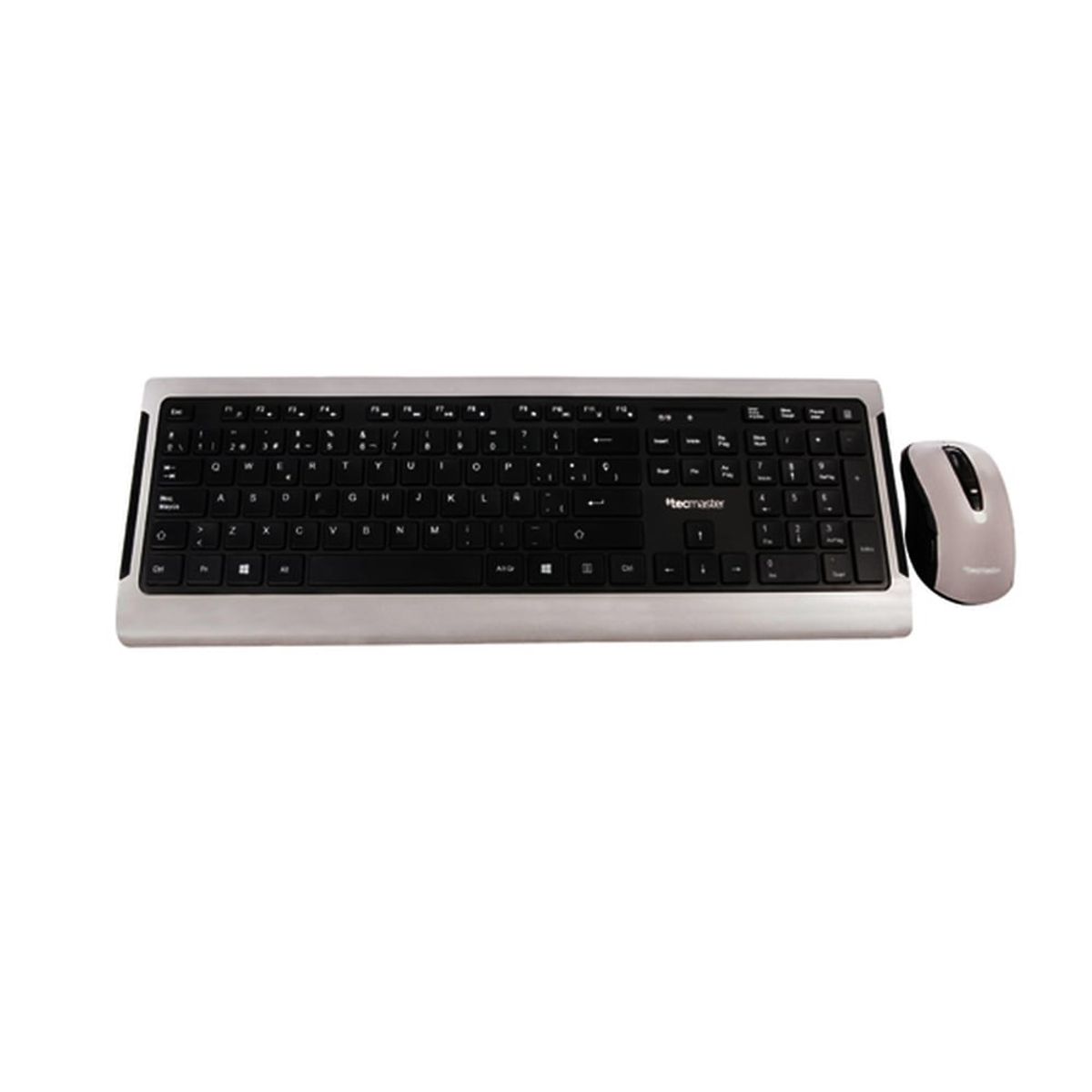 TECMASTER - Teclado y Mouse Inalambrico Teclas Planas Tecmaster LD100